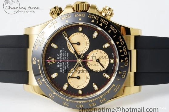 MiroTime 0429 Daytona 116518 BTF 1:1 Best Edition Paul Newman Black YG Dial on Oysterflex Rubber Strap SA4130 V Modern 2259